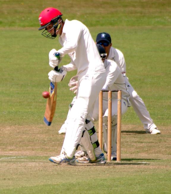 Tom Mansbridge batted well for Saundersfoot